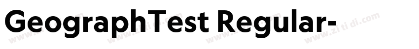 GeographTest Regular字体转换